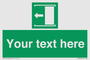 Custom Slide to Open Sign